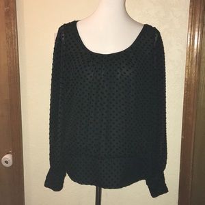 WHBM Black Blouse